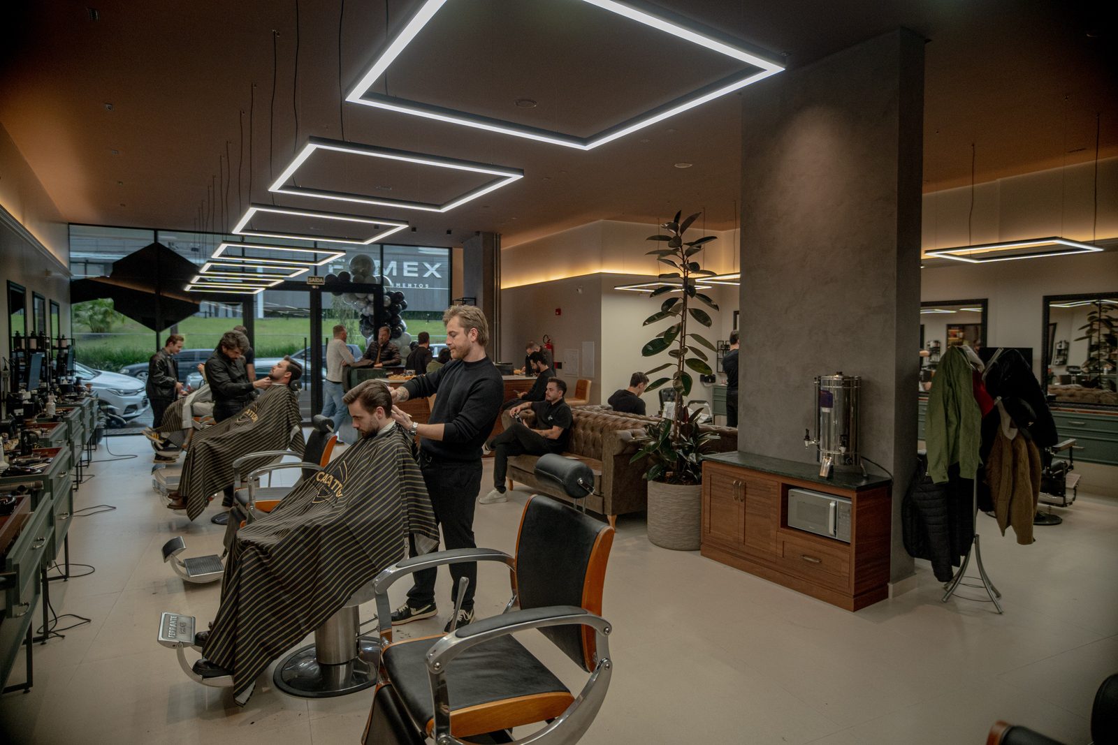 Ambiente da Barbearia Cacciattori
